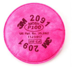 3M2091 - P100 FILTER FOR 3M6000 RESPIRATOR - S4658